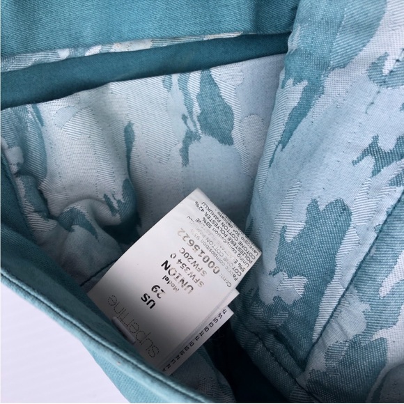 SUPERFINE Teal Union  cropped Pants - Picture 12 of 16